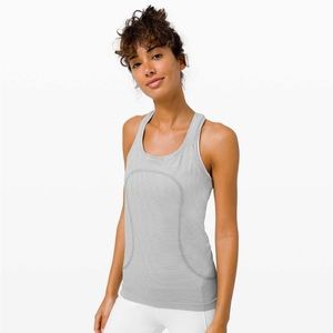 Lululemon Swiftly Tech Racerback black and white striped